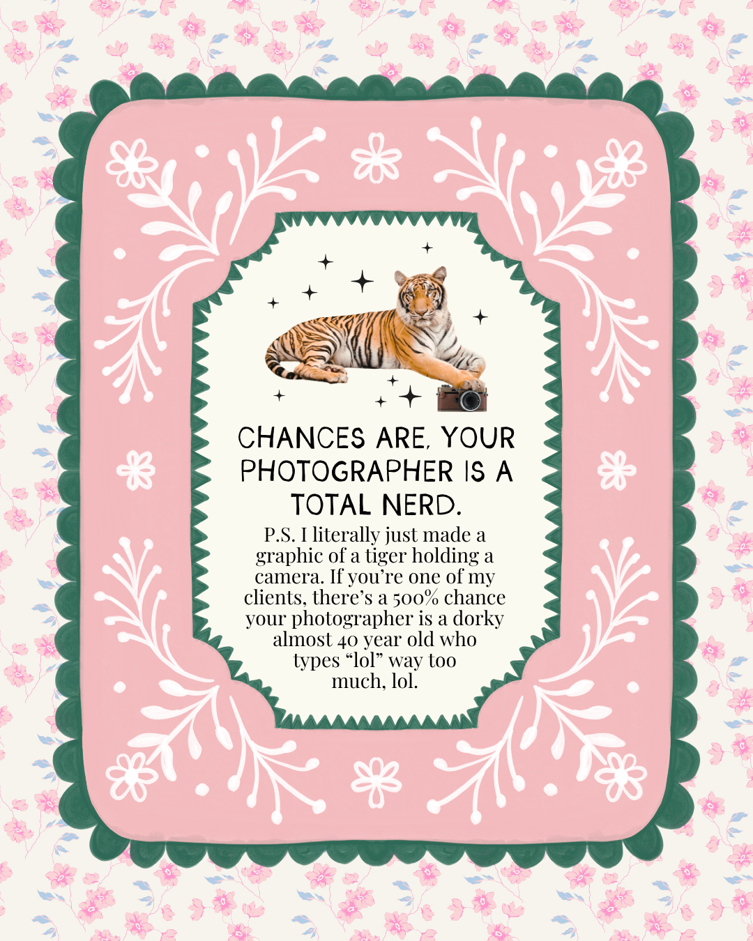 client tips for calming nerves before a photoshoot 