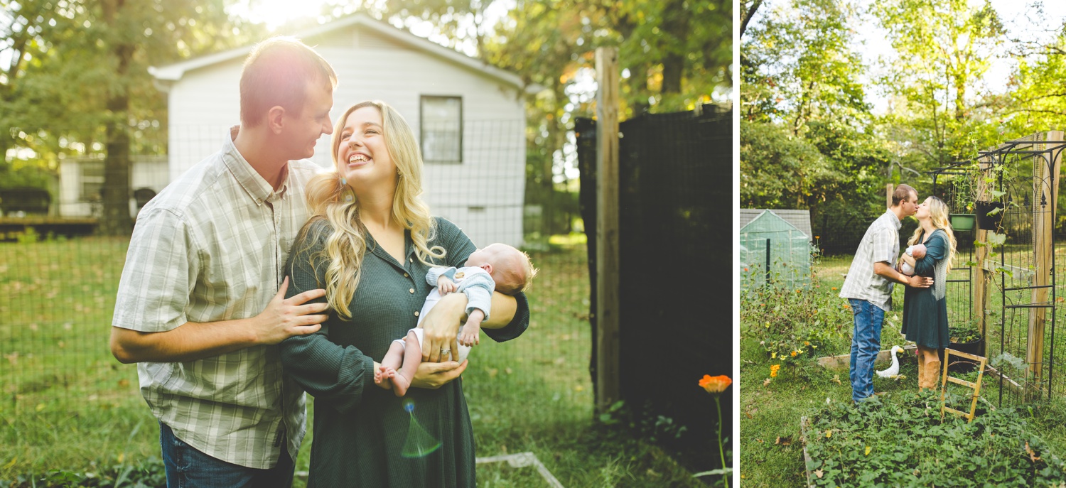 Colorful Family Newborn Photos in Northwest Arkansas by Lissa Chandler 
