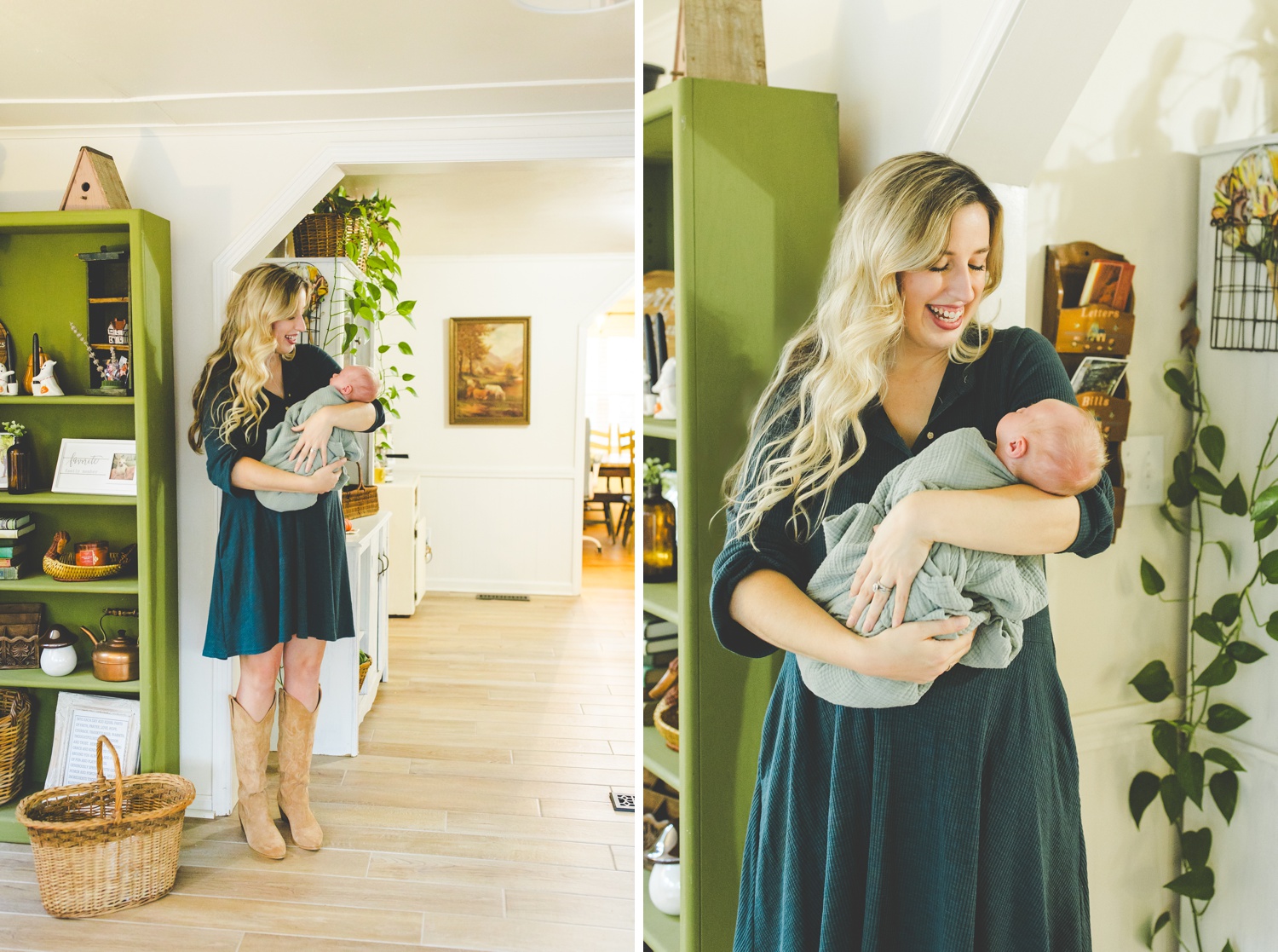 Colorful Family Newborn Photos in Northwest Arkansas by Lissa Chandler 