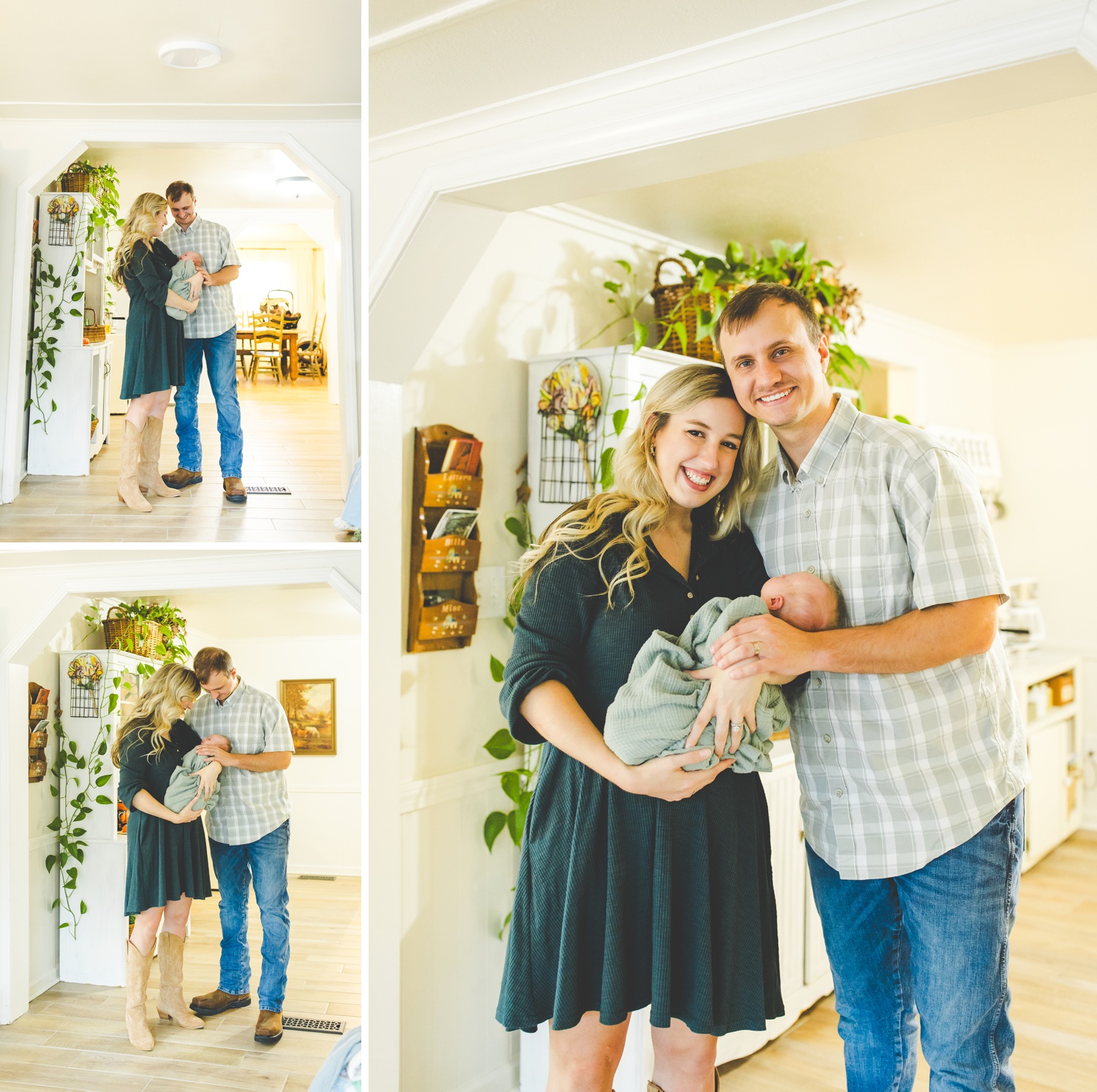 Colorful Family Newborn Photos in Northwest Arkansas by Lissa Chandler 