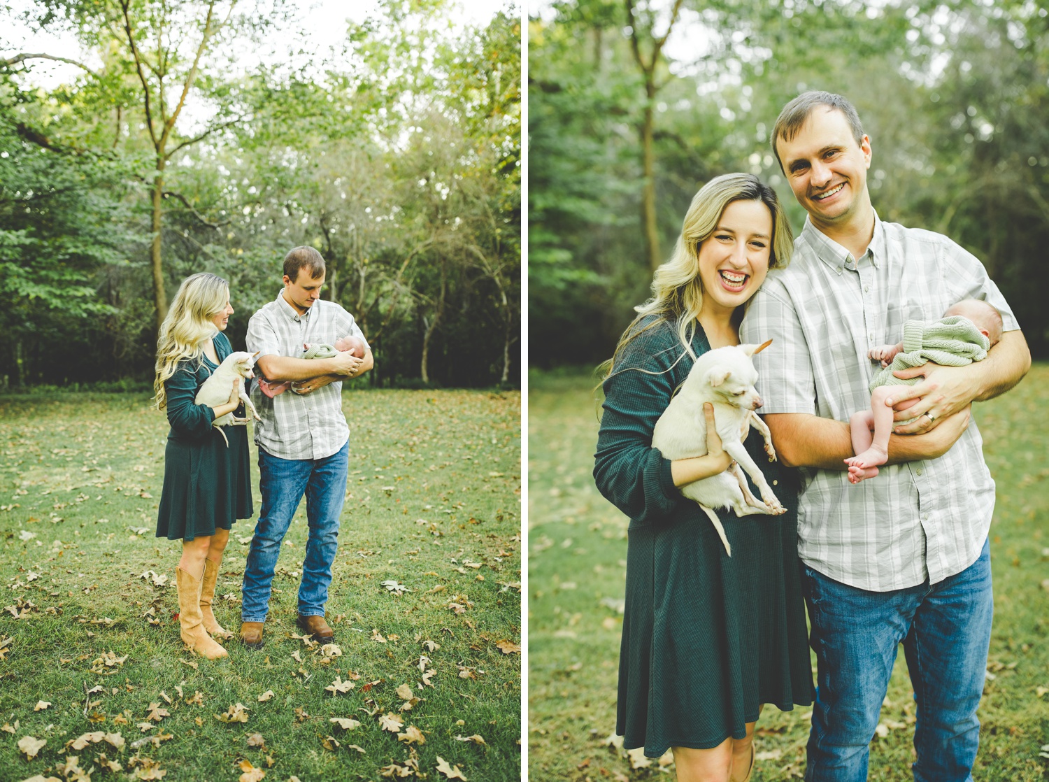 Colorful Family Newborn Photos in Northwest Arkansas by Lissa Chandler 